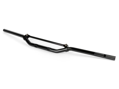 Guidon cross aluminium avec barre de renfort, noir 81cm