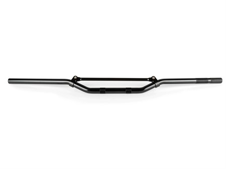 Guidon cross aluminium avec barre de renfort, noir 81cm