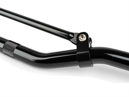 Guidon cross aluminium avec barre de renfort, noir 81cm