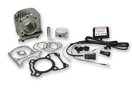 Kit cylindre MALOSSI 185cc ( 63mm),  scooter PIAGGIO 125 3V  (CDI dallumage intégré)