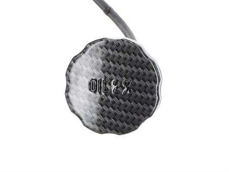 Tankdeckel mit Messstab Piaggio Ciao Carbon-Look glänzend