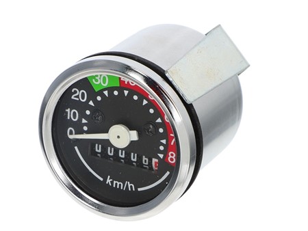 Compteur 80km/h - Ø 48mm, universel avec raccord VDO