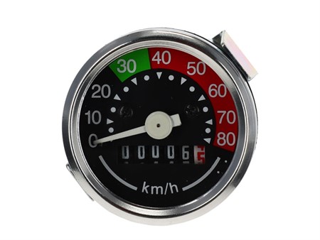 Tacho 80 km/h (Durchmesser 48mm), universel mit VDO-Anschluss