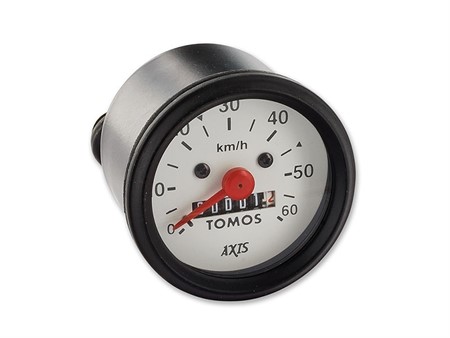 Compteur 60 km/h original, fond blanc, Tomos Compteur 60 km/h original, fond blanc, Tomos