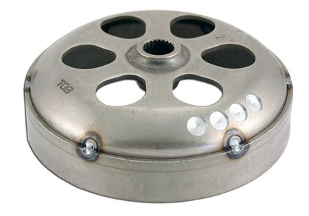 Cloche d'embrayage RMS renforcée, APRILIA / DERBI / GILERA / PIAGGIO 125-300cc 4T Cloche d'embrayage RMS renforcée, APRILIA / DERBI / GILERA / PIAGGIO 125-300cc 4T