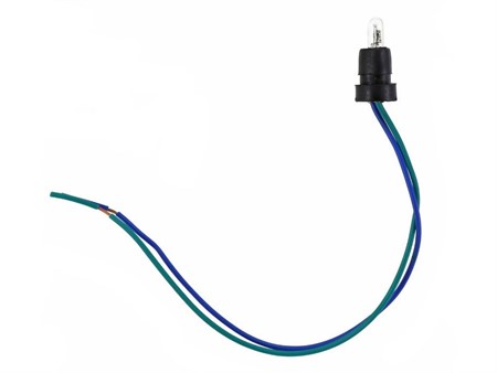 Fassung/Sockel T10 mit Kabel für Glühlampe