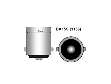 Glühlampe BA15S 12V / 21W, Weiss