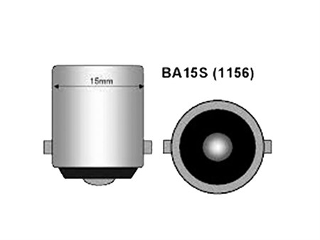 Ampoule BA15s (G18) 12V10W blanche (1 pcs)
