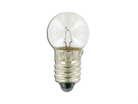 Ampoule E10 de phare arrière blanche 12V 5W a visser