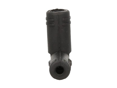 Kerzenstecker RMS, Silikon, 90°, schwarz