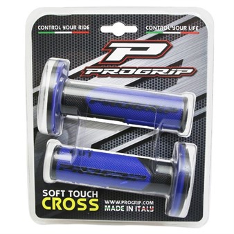 Poignées Pro Grip MX 801 Duo Density noir/bleues