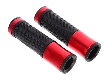 Lenkergriffe «CNC» rot/schwarz - universal Lenkergriffe «CNC» rot/schwarz - universal