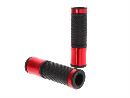 Lenkergriffe «CNC» rot/schwarz - universal