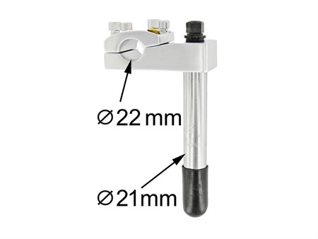Potence de guidon Ø21mm avec 4 points de fixations Potence de guidon Ø21mm avec 4 points de fixations