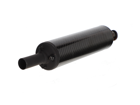 Schalldämpfer rund carbon fiberglas 18mm