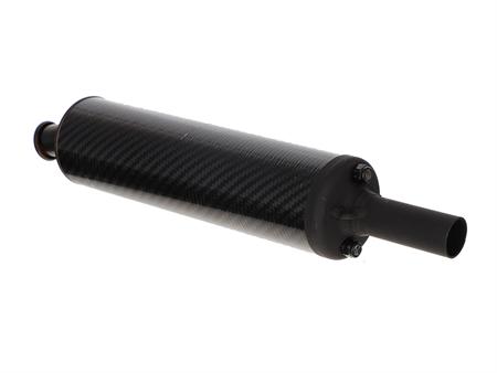 Schalldämpfer rund carbon fiberglas 18mm