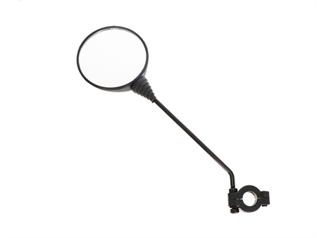 Rétroviseur rond noir universel réversible (gauche + droit), universel vélo-vélomoteurs