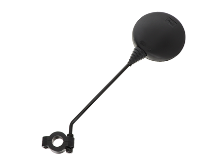 Rétroviseur rond noir universel réversible (gauche + droit), universel vélo-vélomoteurs