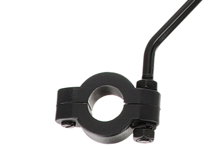 Rétroviseur rond noir universel réversible (gauche + droit), universel vélo-vélomoteurs
