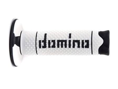 Poignées Domino cross blanches/noir