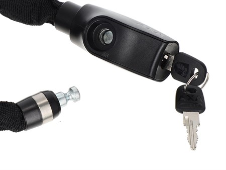 Cadenas antivol à chaîne 90cm, E-bike-vélo-vélomoteur-scooter-moto etc..
