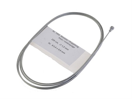 Câble dembrayage SACHS, Ø 1.2x1400mm / plomb : 5/3.5x7mm