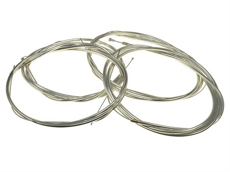 Set de cables et gaines chromés, guidon haut, Puch Maxi S / N complet Set de cables et gaines chromés, guidon haut, Puch Maxi S / N complet