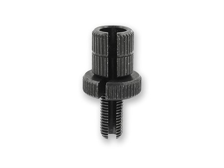 Stellschraube M8 x 1mm mit Schlitz Domino schwarz (1 Stück) Stellschraube M8 x 1mm mit Schlitz Domino schwarz (1 Stück)