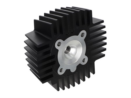 Culasse alu spéciale kit 38mm Akoa/Airsal/Swiing, vélomoteurs Puch Maxi / X30 BLACK EDITION