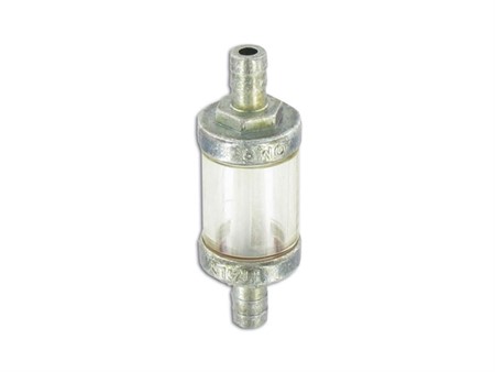 Benzinfilter (Ø 8mm) chrom Benzinfilter (Ø 8mm) chrom