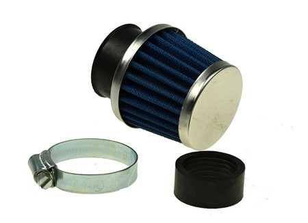 Luftfilter gerade, Anschluss 28/35mm Dell'Orto PHBG, PHVA, PHBN, Chrom Luftfilter gerade, Anschluss 28/35mm Dell'Orto PHBG, PHVA, PHBN, Chrom