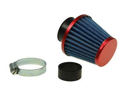 Filtre à air conique Tuning 28/35mm, rouge Filtre à air conique Tuning 28/35mm, rouge