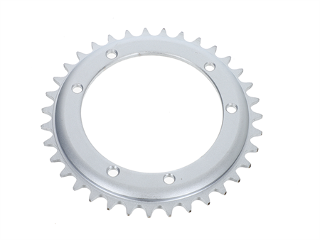 Couronne 35 dents acier zingué, vélomoteurs Puch Maxi