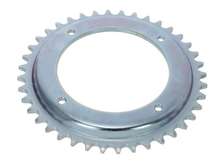 Couronne déportée 40 dents (4 trous), vélomoteur Puch avec jante Grimeca