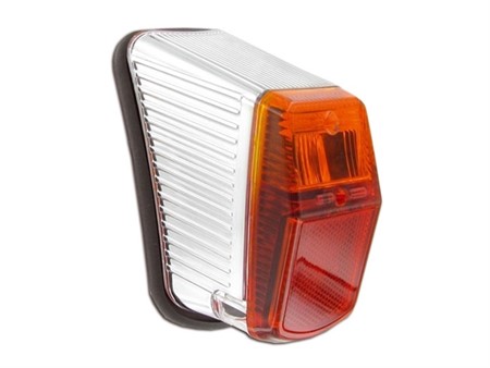 Feu arrière Kreidler chromé/orange/rouge