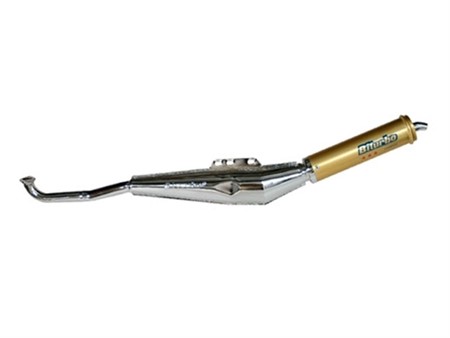 Auspuff Biturbo Puch, chrom/gold Auspuff Biturbo Puch, chrom/gold