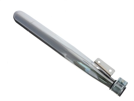 Silencieux d'échappement, chromé, avec support, vélomoteurs SACHS 502/503 et Puch