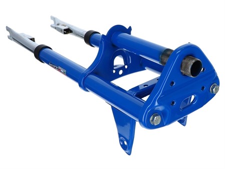 Fourche téléscopique EBR bleue (comme origine), vélomoteurs Puch / X30 (comme origine)