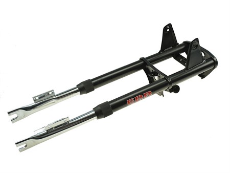 Fourche téléscopique EBR noir, vélomoteurs Puch X30 Sport / Puch Supermaxi Fourche téléscopique EBR noir, vélomoteurs Puch X30 Sport / Puch Supermaxi