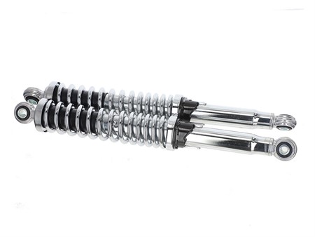 Amortisseurs chromés universel 36cm (la paire)