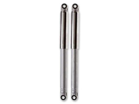 Stossdämpferset Puch/universal 37cm silber-grau/chrom Oldschool Stossdämpferset Puch/universal 37cm silber-grau/chrom Oldschool
