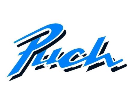 Autocollant Puch (115x60mm) bleu/noir Autocollant Puch (115x60mm) bleu/noir