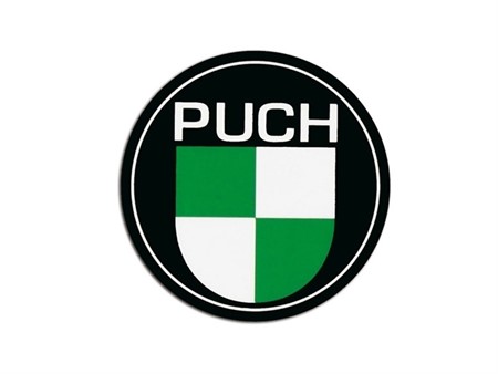 Autocollant/stickers Puch Maxi blanc/vert (1pce)