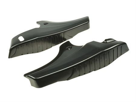 Paire de cache carrosseries latérales noir brillant, vélomoteur Tomos