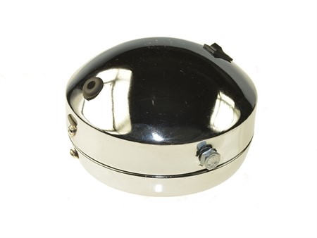 Phare rond chromé Ø 140mm avec interrupteur, universel vélomoteurs