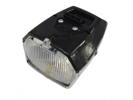Lampe 4-eckig, schwarz ohne Schalter