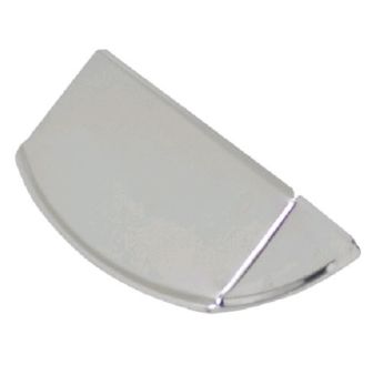 Lampenspoiler chrom für Lampe 4-eckig