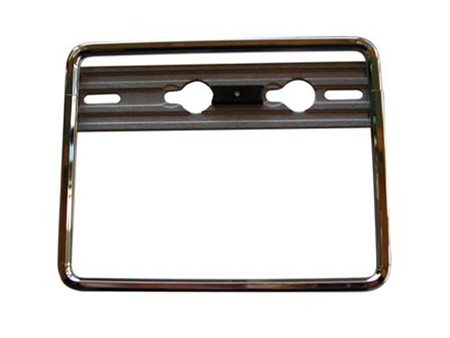 Support de plaque d'immatriculation chromé, interchangeable, universel Scooter/Moto Support de plaque d'immatriculation chromé, interchangeable, universel Scooter/Moto