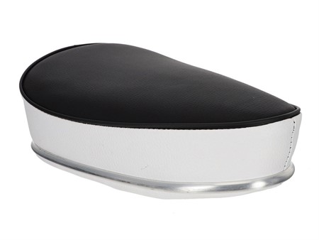 Sattel schwarz/weiss "Sitzbänkli", universal