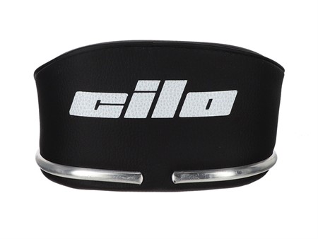 Sattel schwarz Sitzbänkli mit CILO Schriftzug, universal